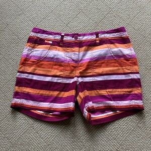 Tommy Bahama Fuchsia, Pinks and Orange Striped Shorts